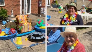 Beach party for Tividale care home Residents